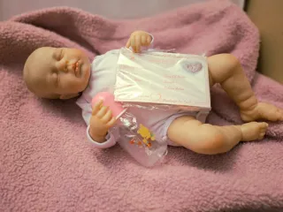 Bebé Reborn Vinilo y Tela