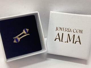 anillo oro 18k con piedra con circonita