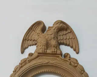 Pareja marcos vintage con águila imperial