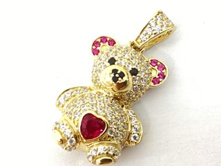 colgante oro 18k con piedra