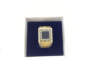 sello oro 18k con piedra