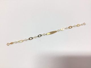 esclava oro 18k con piedra