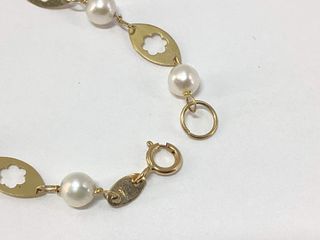 esclava oro 18k con piedra