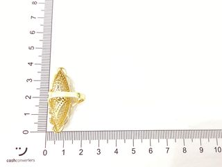 anillo oro 18k con piedra con circonita