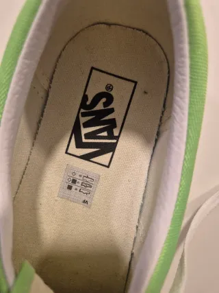 Zapatillas Vans Verdes Talla 38 Nuevas