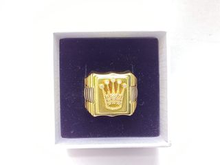 sello oro 18k con piedra