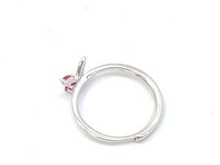 anillo plata 925mm con piedra con circonita