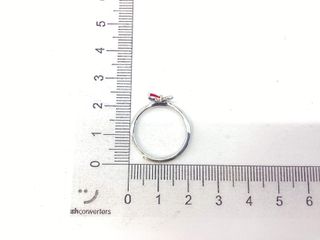 anillo plata 925mm con piedra con circonita