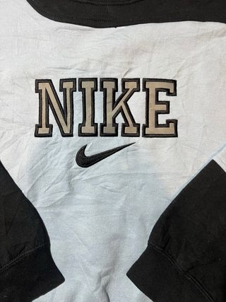 Sudadera Nike Negra y Azul Talla L