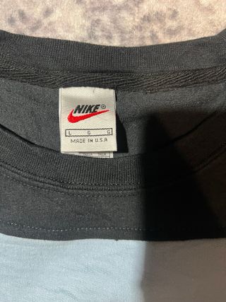 Sudadera Nike Negra y Azul Talla L
