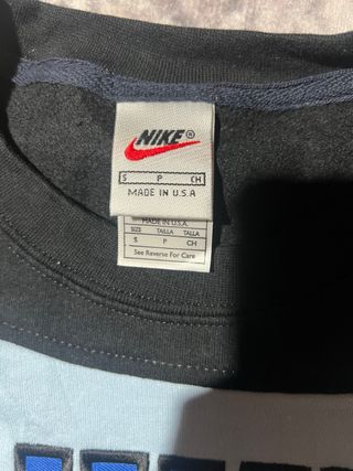 Sudadera Nike Talla L Negra y Azul