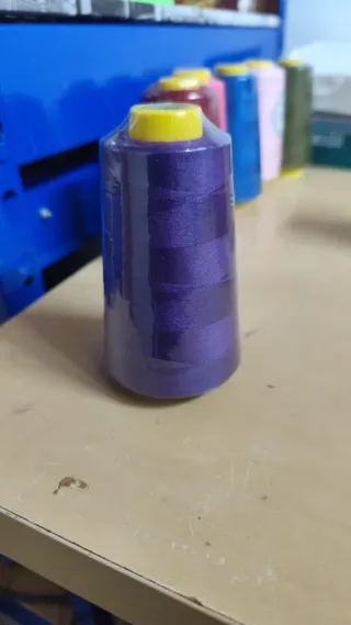 Lote de hilos para coser y remallar