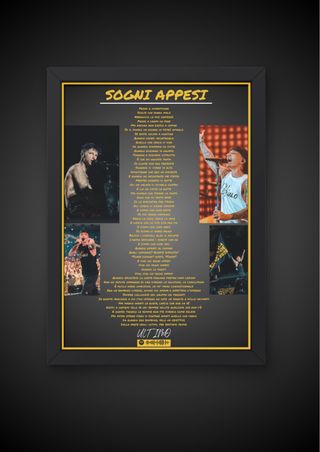 Poster o quadretto A4 Ultimo Album e canzoni