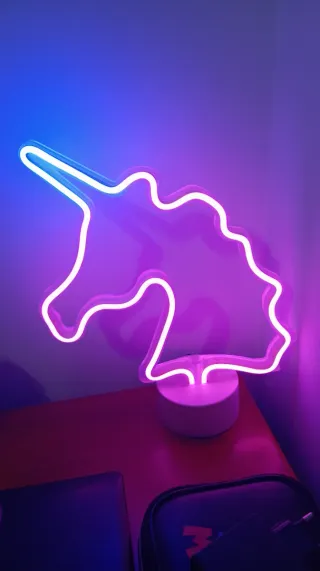 Lámpara LED Unicornio Multicolor