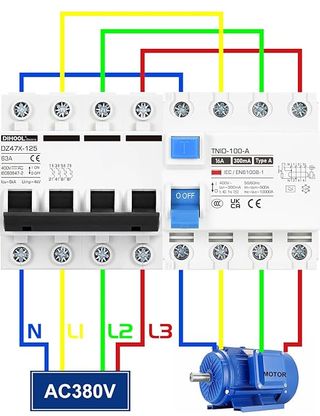 Interruptor Diferencial 4P 16A 300mA Tipo A Nuevo