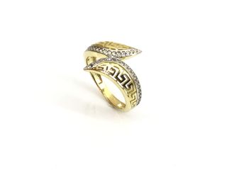 anillo oro 18k con piedra con circonita
