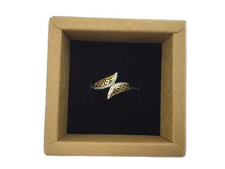 anillo oro 18k con piedra con circonita