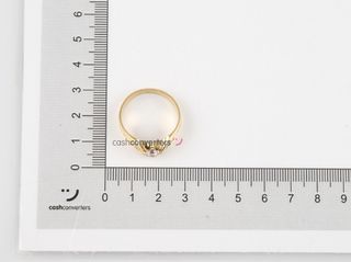 anillo oro 18k con piedra con circonita