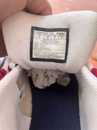 Fila D-Formation Chunky Blancas Rojo Azul