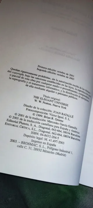 El universo elegante: Supercuerdas, dimensiones...