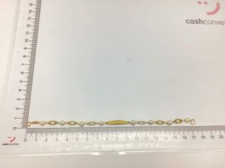 esclava oro 18k con piedra