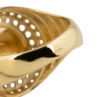 sello oro 18k con piedra con circonita