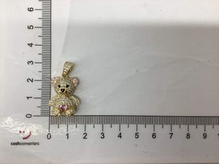 colgante oro 18k con piedra