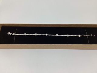 pulsera plata 925mm con piedra con circonita