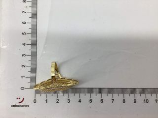 anillo oro 18k con piedra con circonita