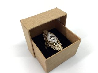 anillo oro 18k con piedra con circonita