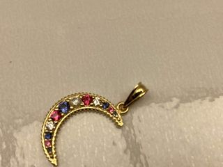 colgante oro 18k con piedra