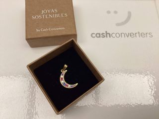 colgante oro 18k con piedra