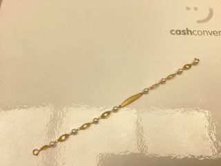 esclava oro 18k con piedra