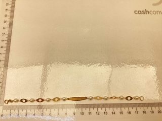 esclava oro 18k con piedra