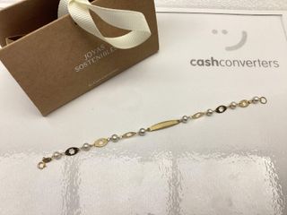 esclava oro 18k con piedra