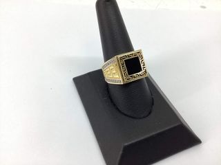 sello oro 18k con piedra