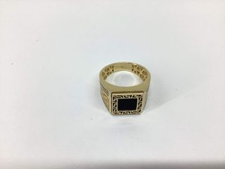sello oro 18k con piedra
