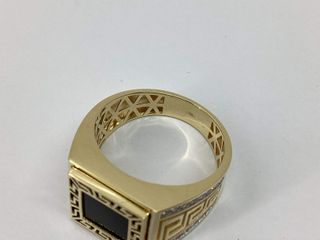 sello oro 18k con piedra