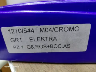 Maniglia porta squadrata cromo lucido