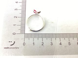 anillo plata 925mm con piedra con circonita