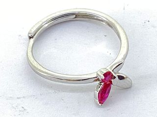 anillo plata 925mm con piedra con circonita