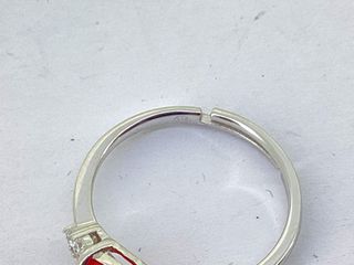 anillo plata 925mm con piedra con circonita