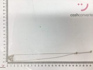 cadena plata 925mm con piedra con circonita 19 2.5cm