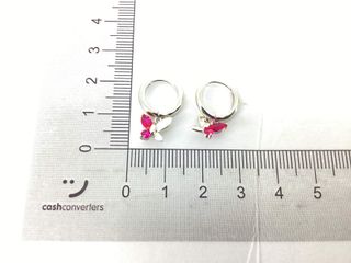 argollas plata 925mm con piedra con circonita