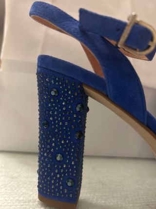 Sandalias Pedro Miralles Azul Tacon