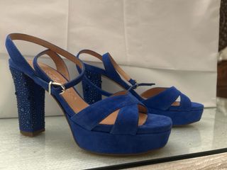 Sandalias Pedro Miralles Azul Tacon
