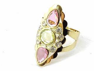 anillo oro 18k con piedra con circonita