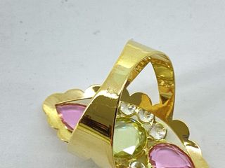 anillo oro 18k con piedra con circonita