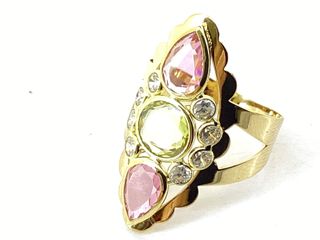 anillo oro 18k con piedra con circonita