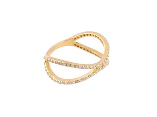 anillo oro 18k con piedra con circonita